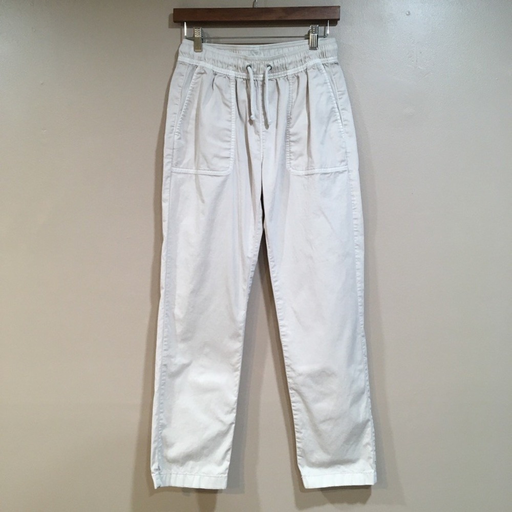 Crewcuts Drawstring Elastic Waist Chino Pants Kids 16 Beige Preppy Neutral Basic